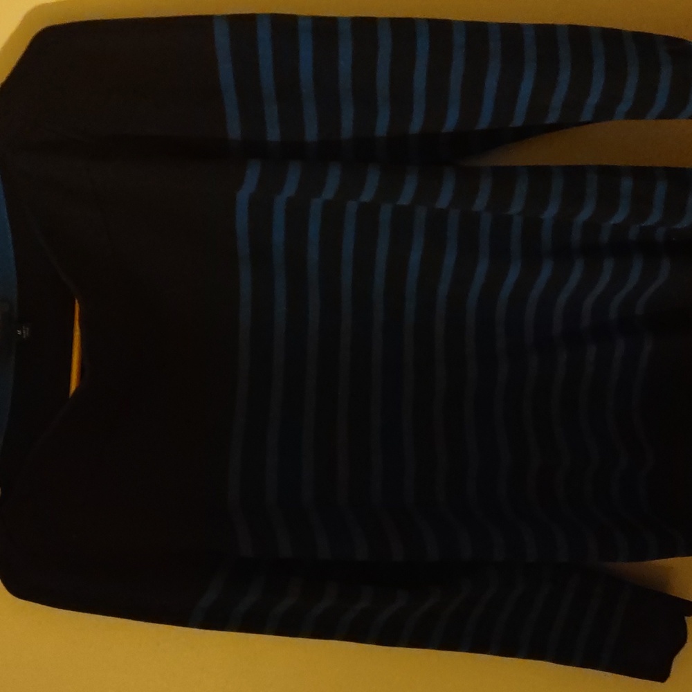 Blue striped sweater